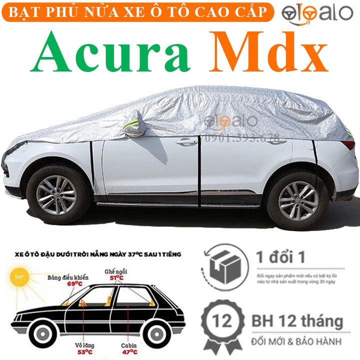 Bạt phủ nóc xe Acura Mdx vải dù 3 lớp cao cấp - OTOALO