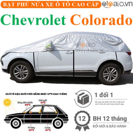 Bạt phủ nóc xe Chevrolet Colorado vải dù 3 lớp cao cấp - OTOALO