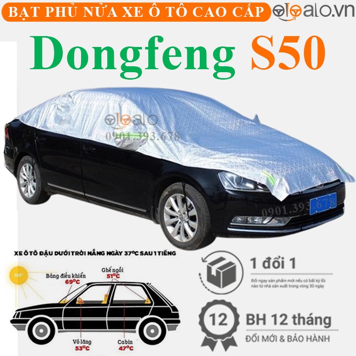 Bạt phủ nóc xe Dongfeng S50 vải dù 3 lớp cao cấp - OTOALO