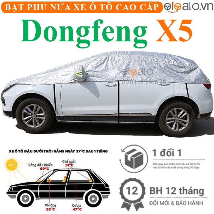 Bạt phủ nóc xe Dongfeng X5 vải dù 3 lớp cao cấp - OTOALO