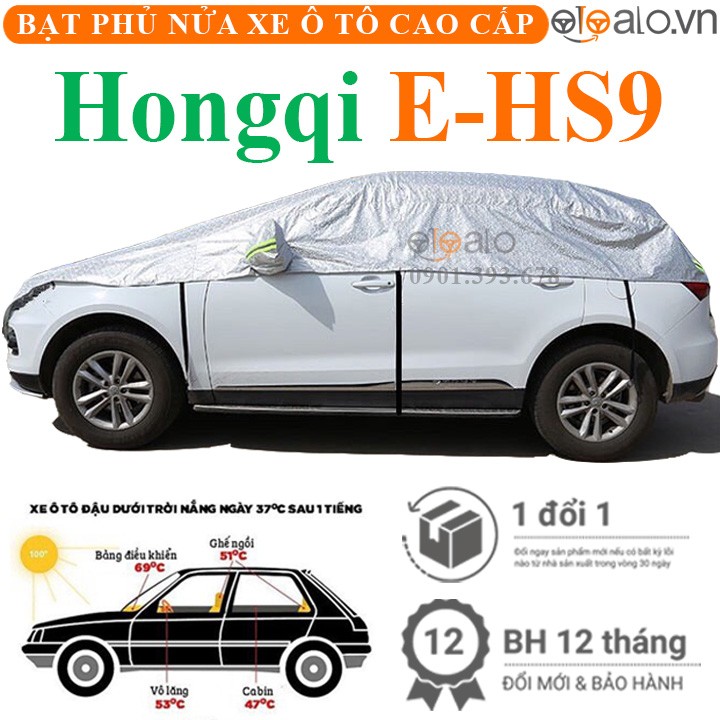 Bạt phủ nóc xe Hongqi E-HS9 vải dù 3 lớp cao cấp - OTOALO