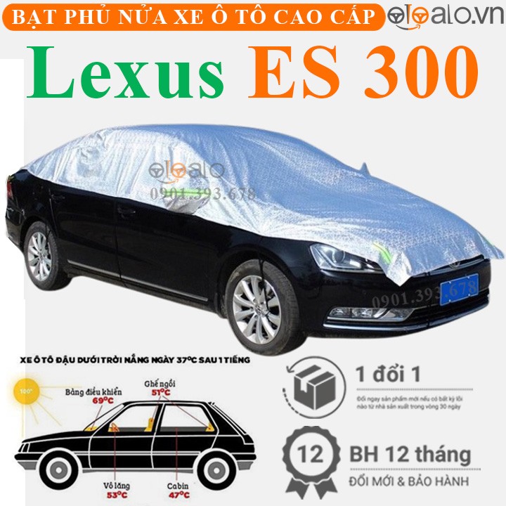 Bạt phủ nóc xe Lexus ES 300 vải dù 3 lớp cao cấp - OTOALO