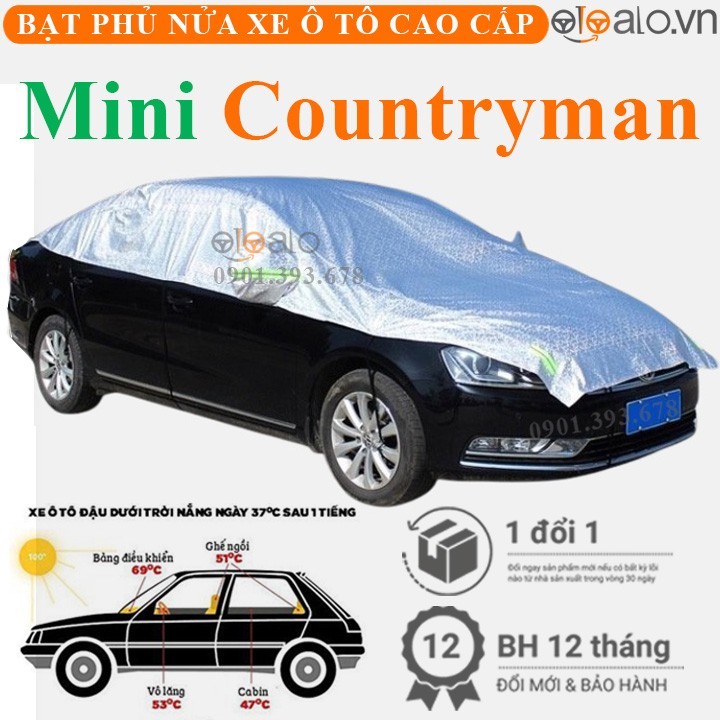 Bạt phủ nóc xe Mini Countryman vải dù 3 lớp cao cấp - OTOALO