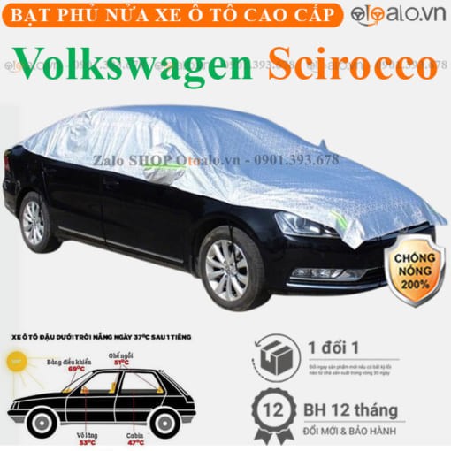 Bạt phủ nóc xe Volkswagen Scirocco vải dù 3 lớp cao cấp - OTOALO