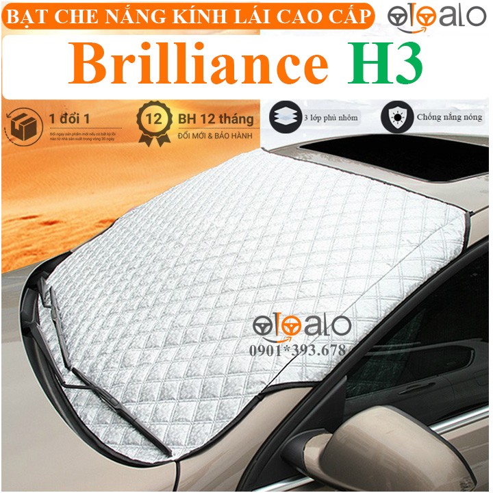 Tấm che nắng xe Brilliance H3 3 lớp cao cấp - OTOALO