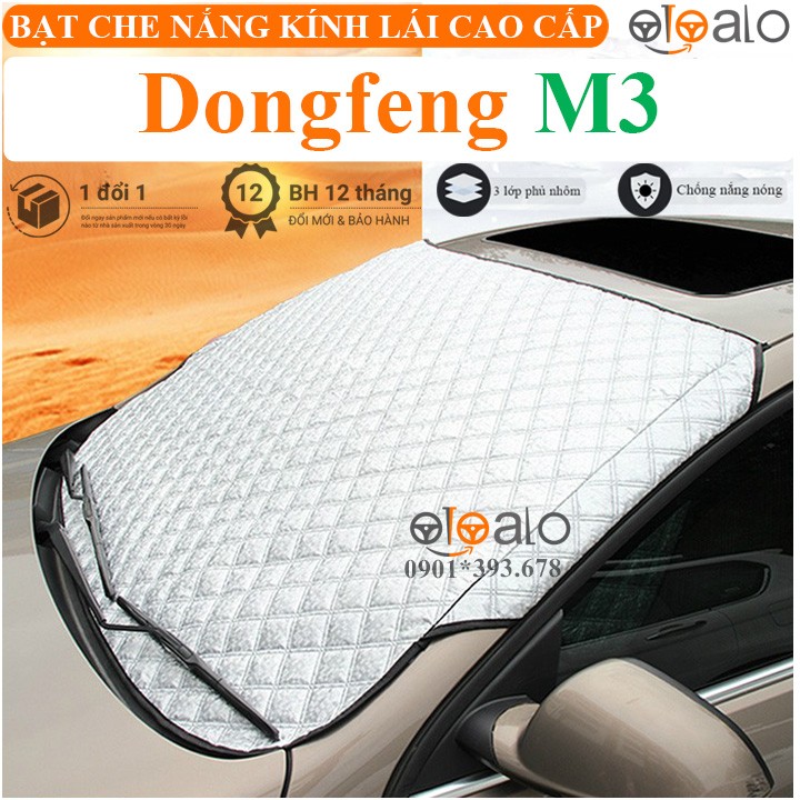 Tấm che nắng xe Dongfeng M3 3 lớp cao cấp - OTOALO