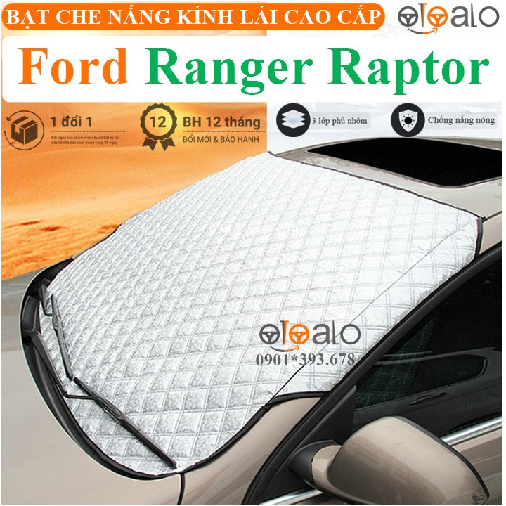 Tấm che nắng xe Ford Ranger Raptor 3 lớp cao cấp - OTOALO