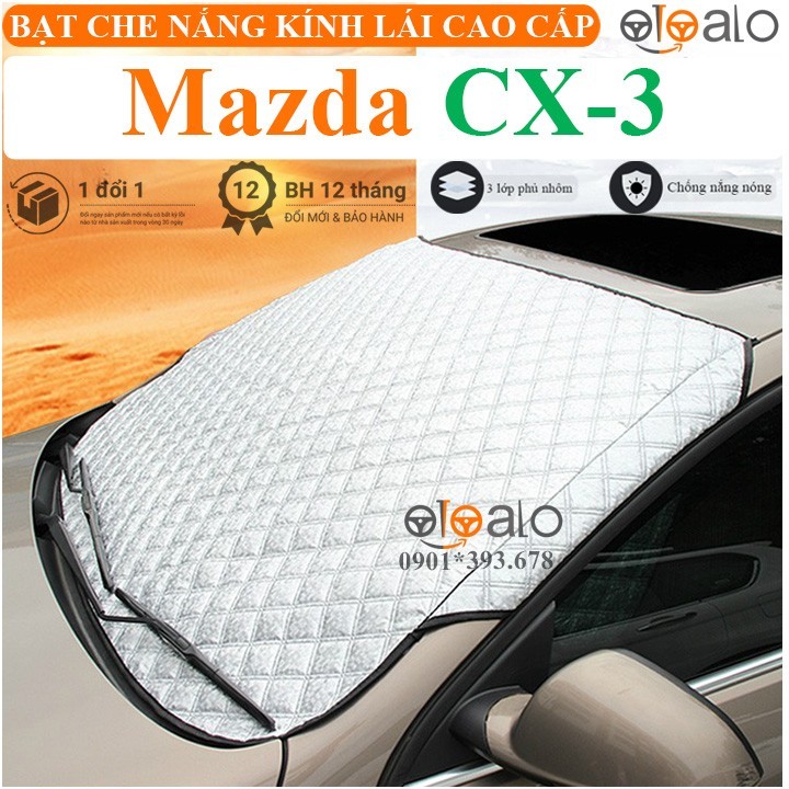 Tấm che nắng xe Mazda CX3 3 lớp cao cấp - OTOALO