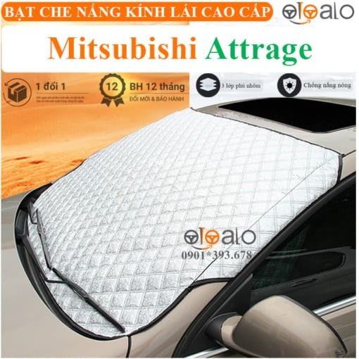 Tấm che nắng xe Mitsubishi Attrage 3 lớp cao cấp - OTOALO