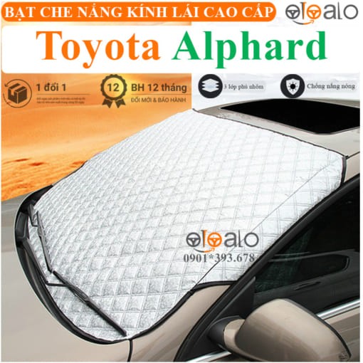 Tấm che nắng xe Toyota Alphard 3 lớp cao cấp - OTOALO