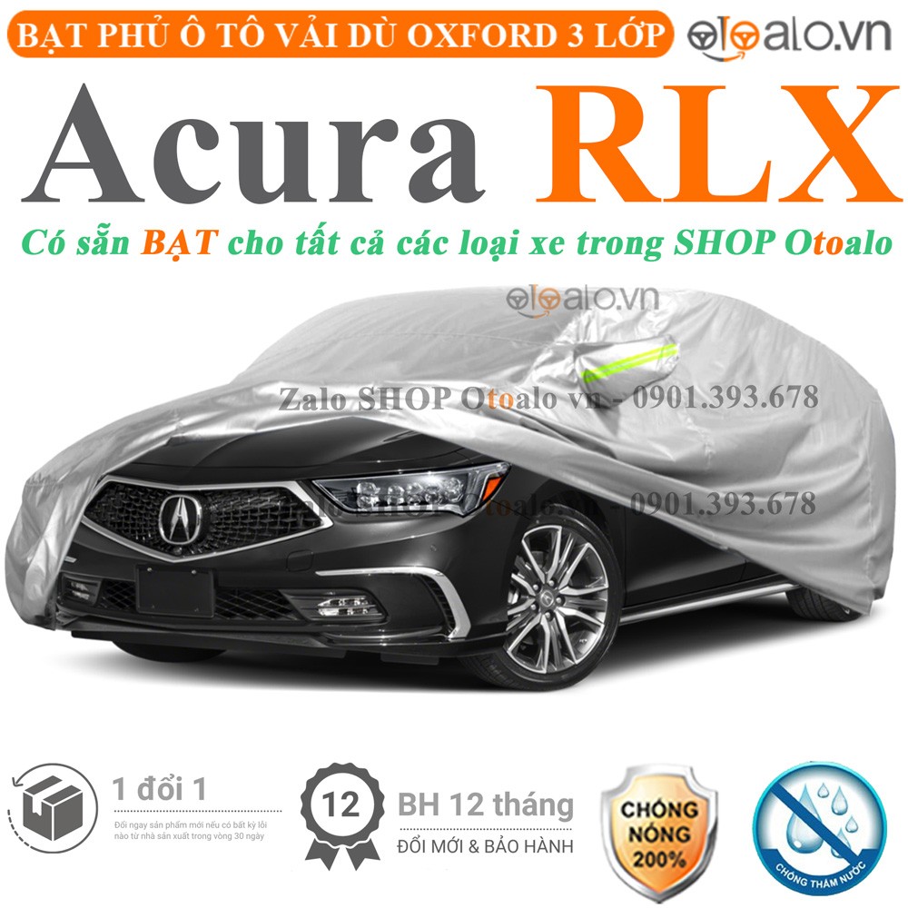 Bạt phủ xe ô tô Acura RLX vải dù 3 lớp cao cấp - OTOALO