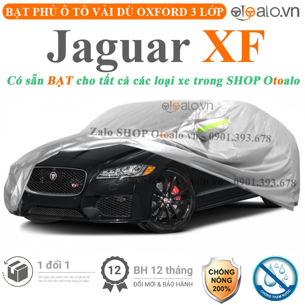 Bạt phủ xe ô tô Jaguar XF vải dù 3 lớp cao cấp - OTOALO