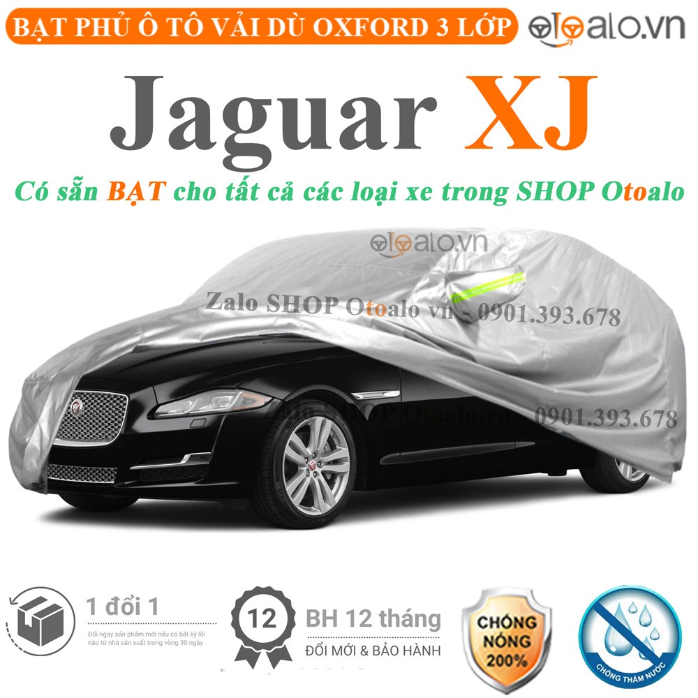 Bạt phủ xe ô tô Jaguar XJ vải dù 3 lớp cao cấp - OTOALO