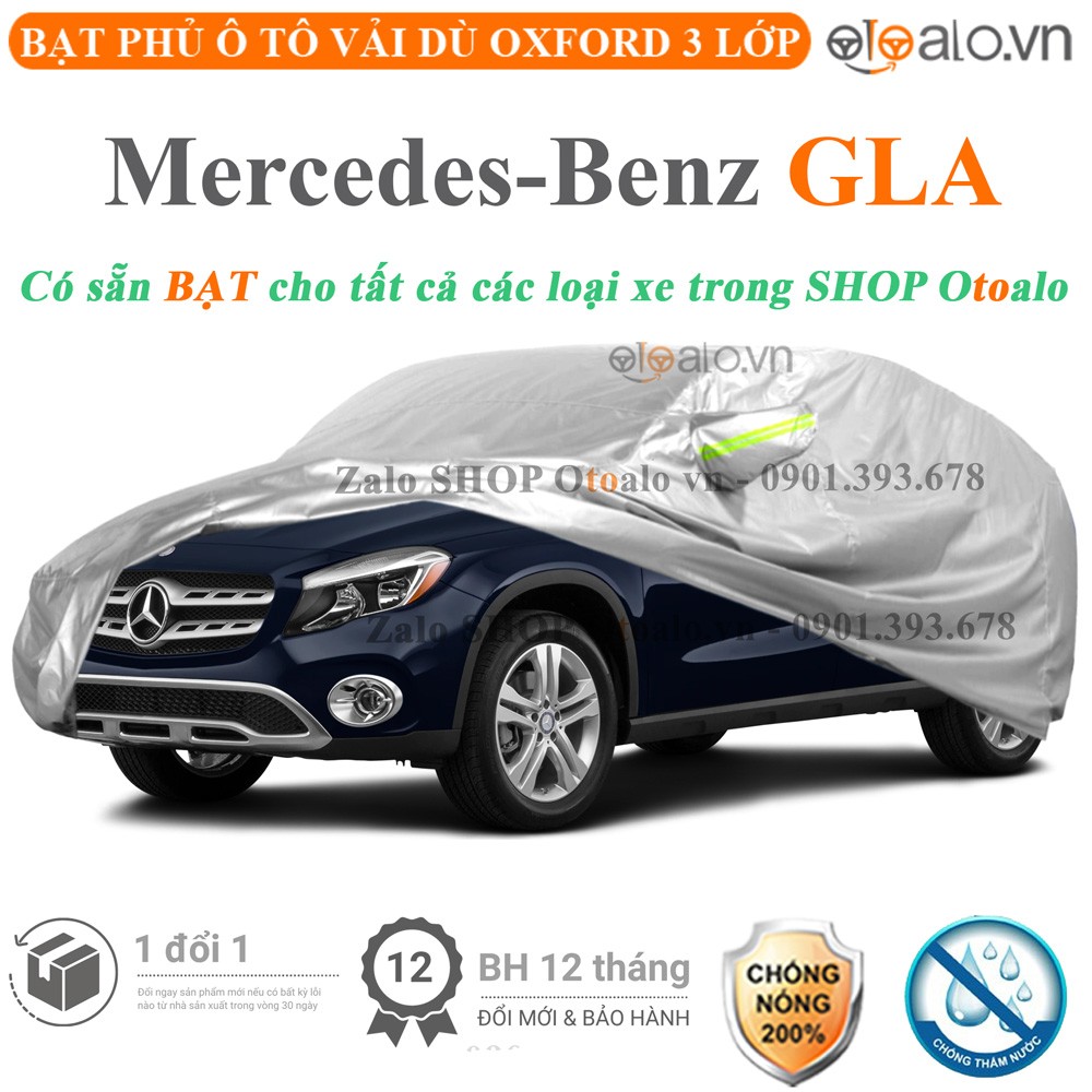 Bạt phủ xe ô tô Mercedes GLA vải dù 3 lớp cao cấp - OTOALO