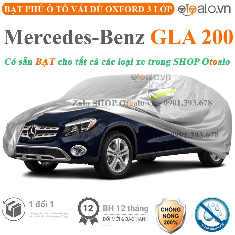 Bạt phủ xe ô tô Mercedes GLA 200 vải dù 3 lớp cao cấp - OTOALO