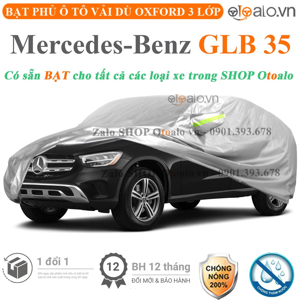 Bạt phủ xe ô tô Mercedes Benz GLB 35 vải dù 3 lớp cao cấp - OTOALO