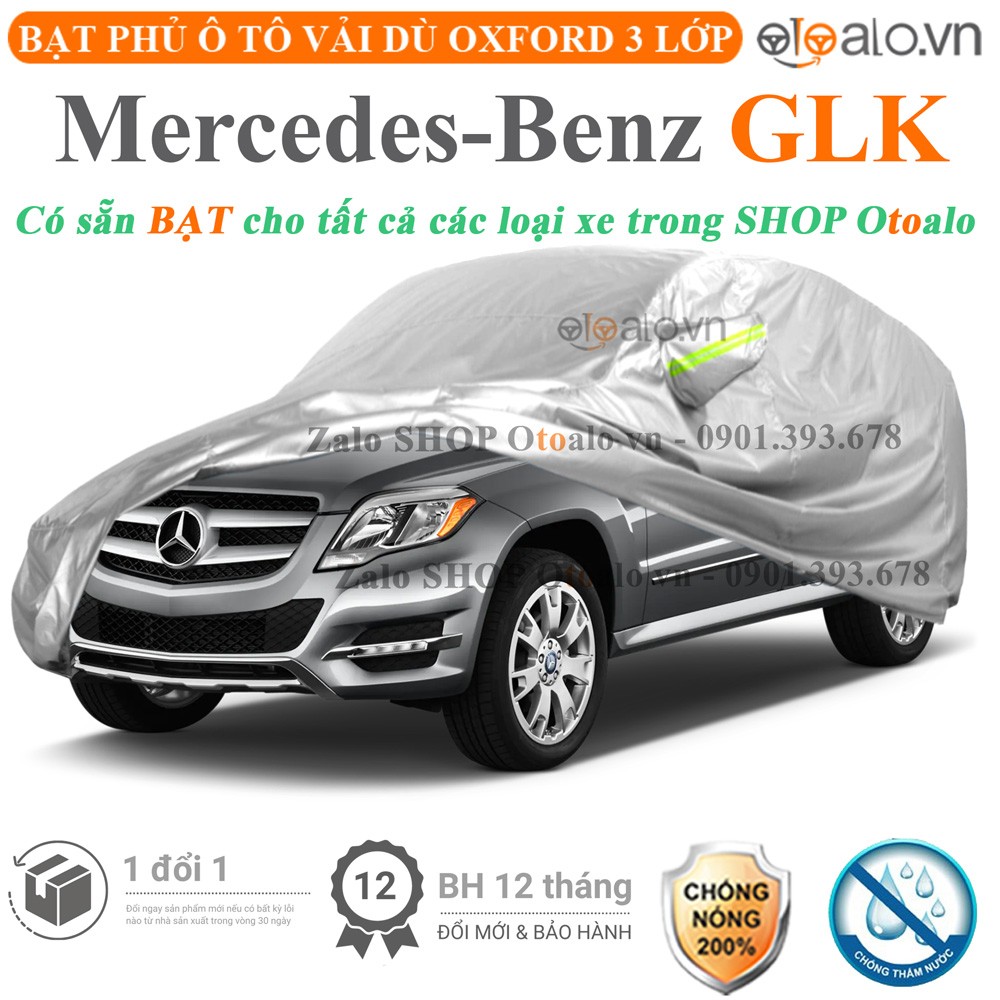 Bạt phủ xe ô tô Mercedes GLK vải dù 3 lớp cao cấp - OTOALO