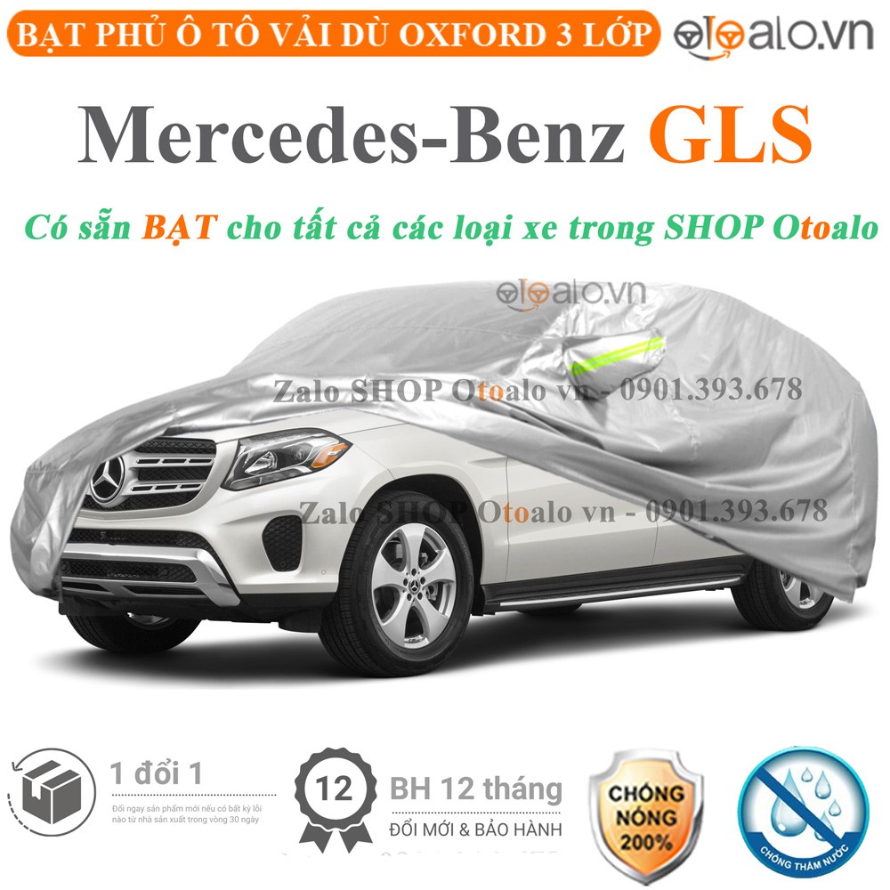 Bạt phủ xe ô tô Mercedes GLS vải dù 3 lớp cao cấp - OTOALO