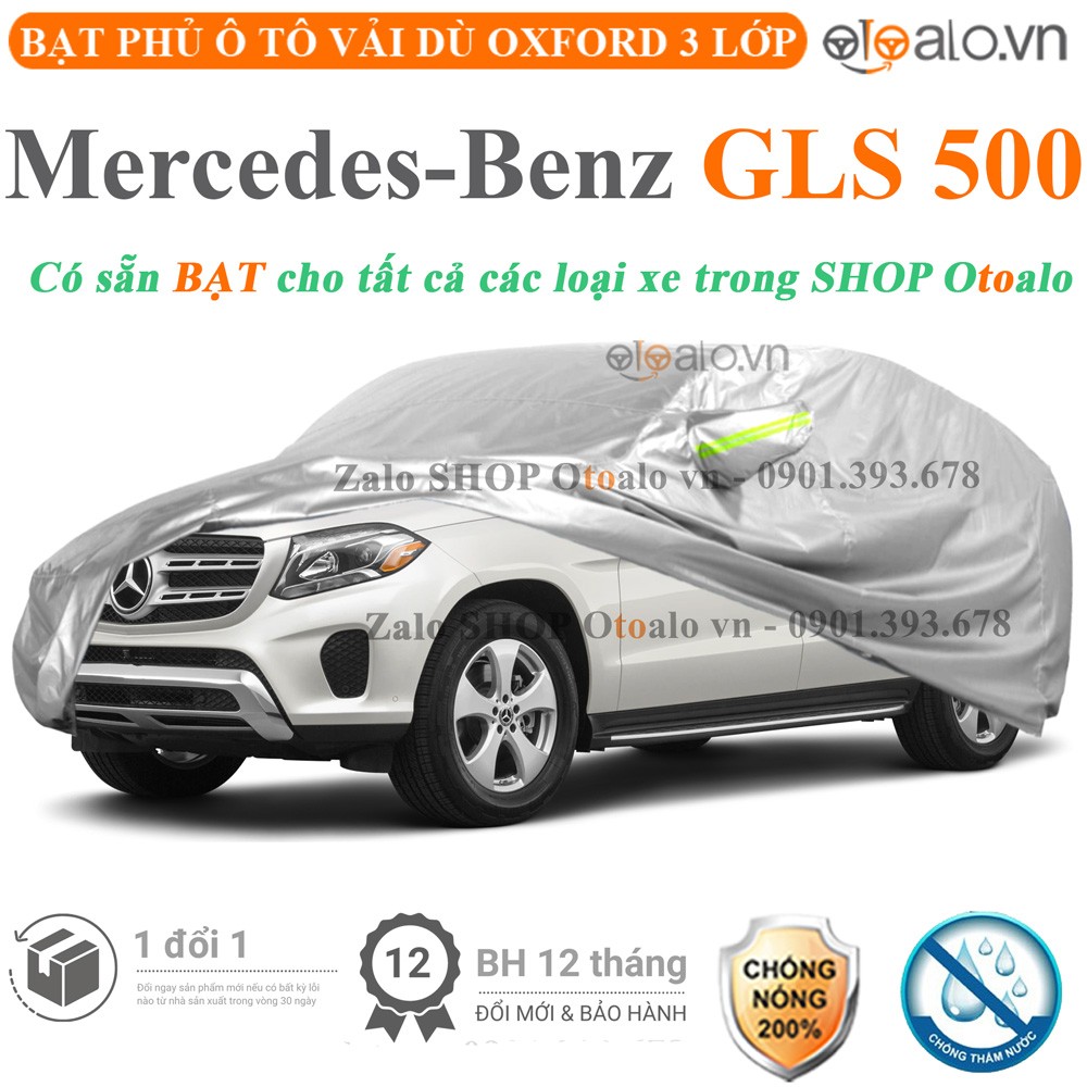 Bạt phủ xe ô tô Mercedes GLS 500 vải dù 3 lớp cao cấp - OTOALO