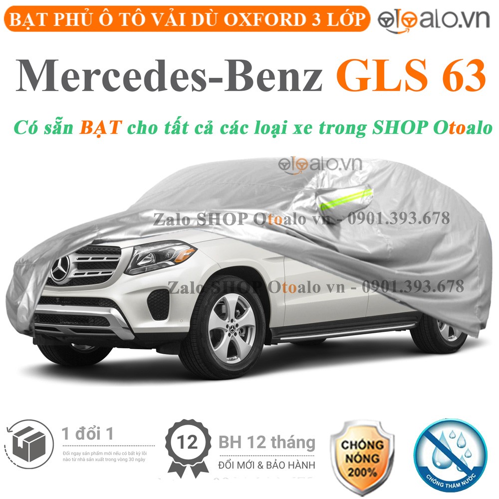 Bạt phủ xe ô tô Mercedes GLS 63 vải dù 3 lớp cao cấp - OTOALO