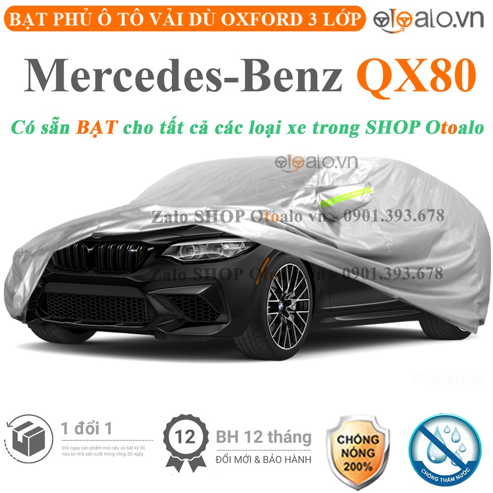 Bạt phủ xe ô tô Mercedes GLC vải dù 3 lớp cao cấp - OTOALO
