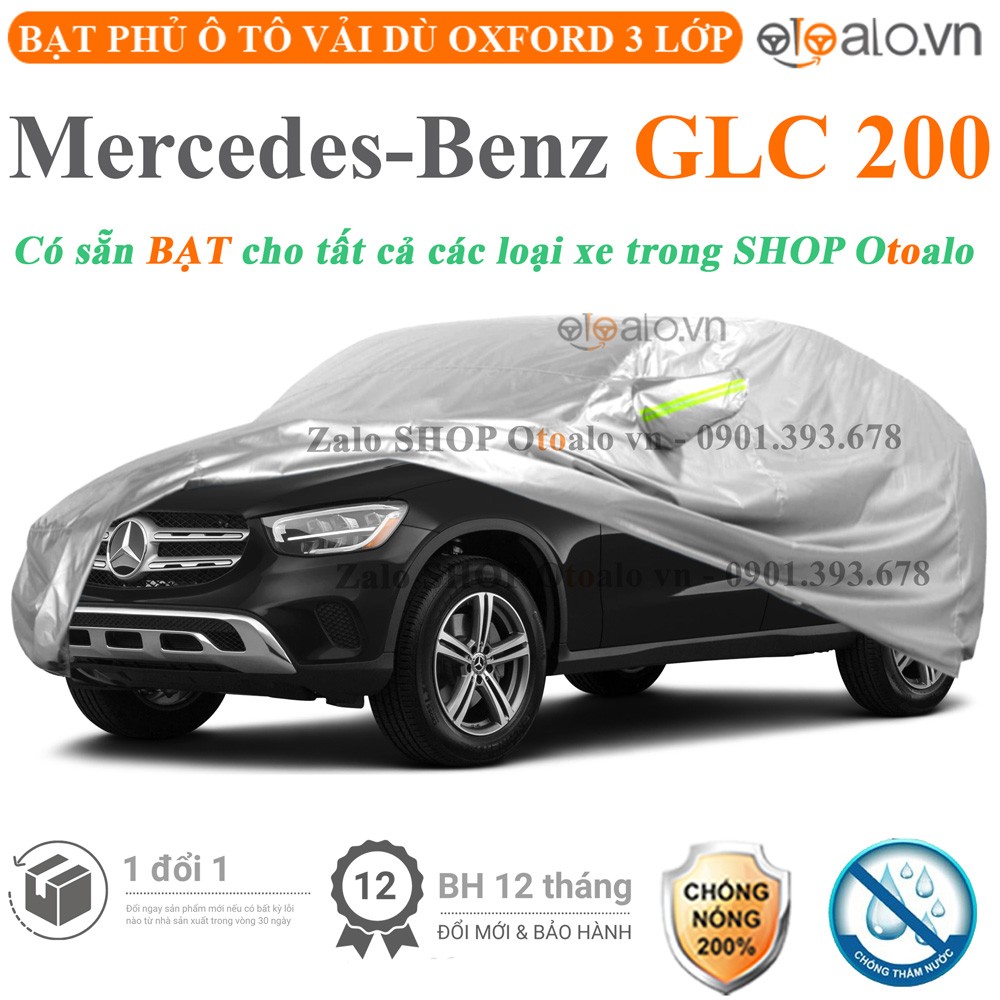 Bạt phủ xe ô tô Mercedes GLC 200 vải dù 3 lớp cao cấp - OTOALO