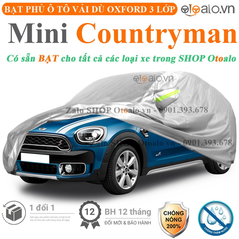 Bạt phủ xe ô tô MINI Countryman vải dù 3 lớp cao cấp - OTOALO