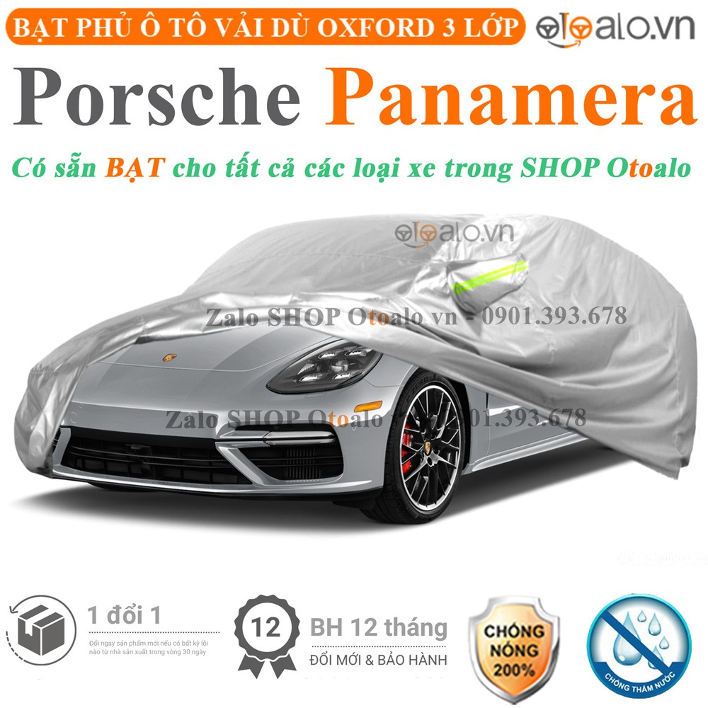 Bạt phủ xe ô tô Porsche Panamera vải dù 3 lớp cao cấp - OTOALO