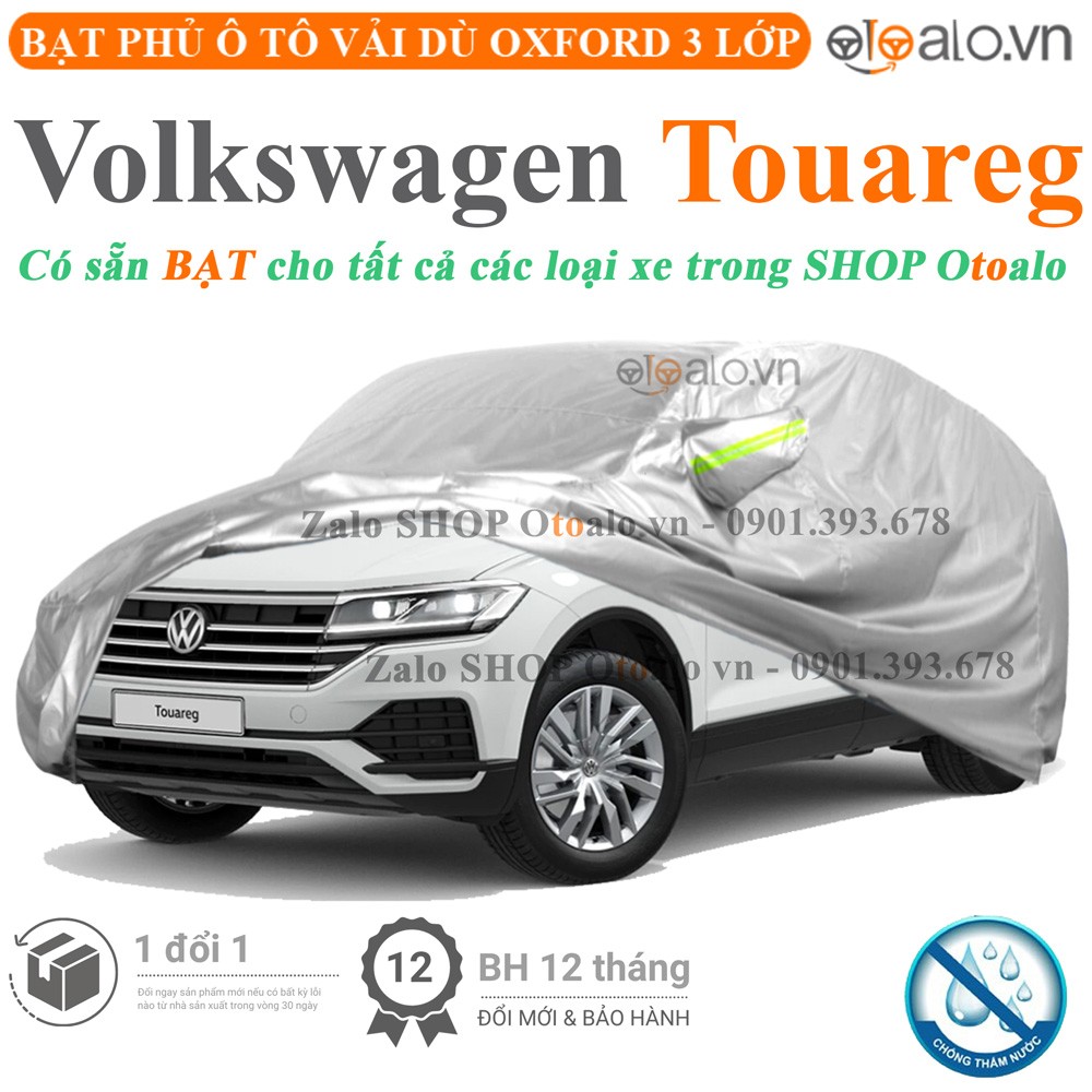 Bạt phủ xe ô tô Volkswagen Touareg vải dù 3 lớp cao cấp - OTOALO