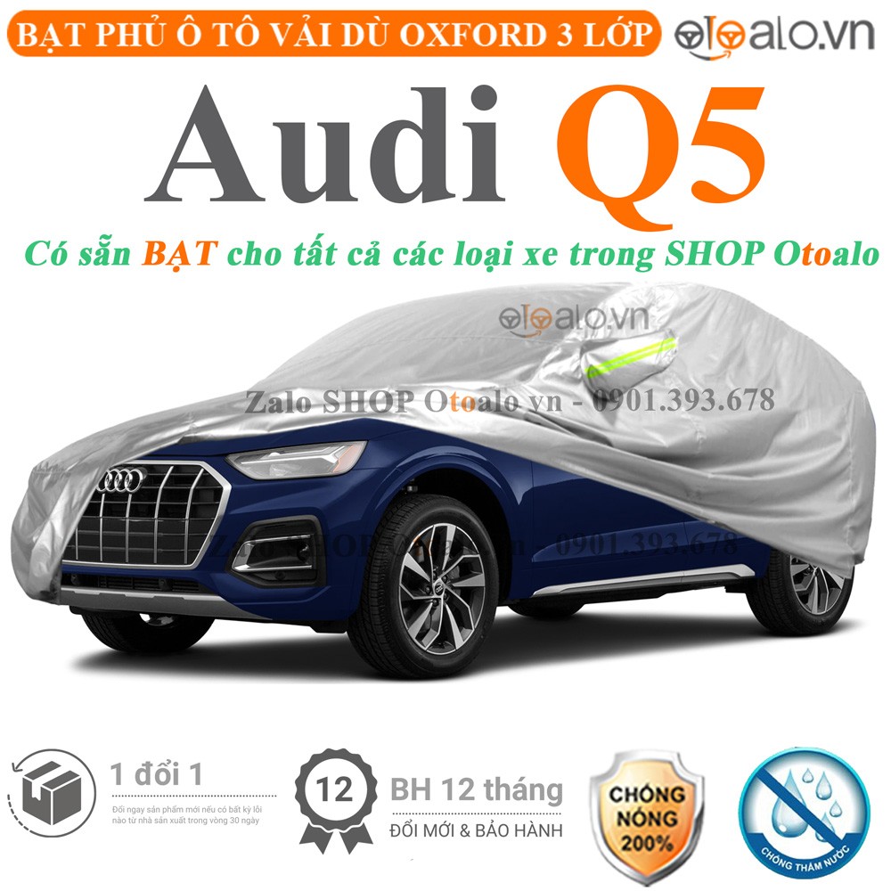 Bạt phủ xe ô tô Audi Q5 vải dù 3 lớp cao cấp - OTOALO