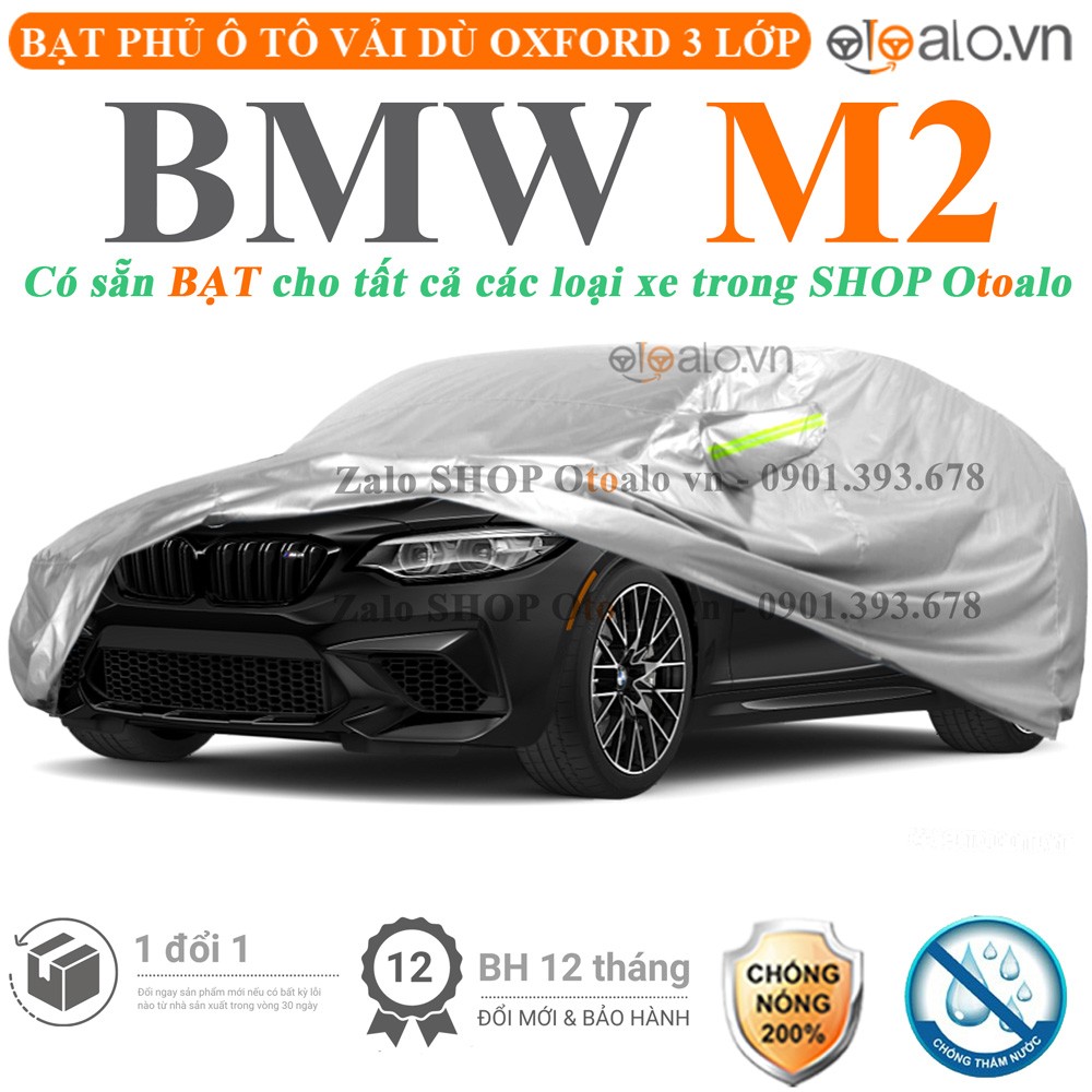 Bạt phủ xe ô tô BMW M2 vải dù 3 lớp cao cấp - OTOALO