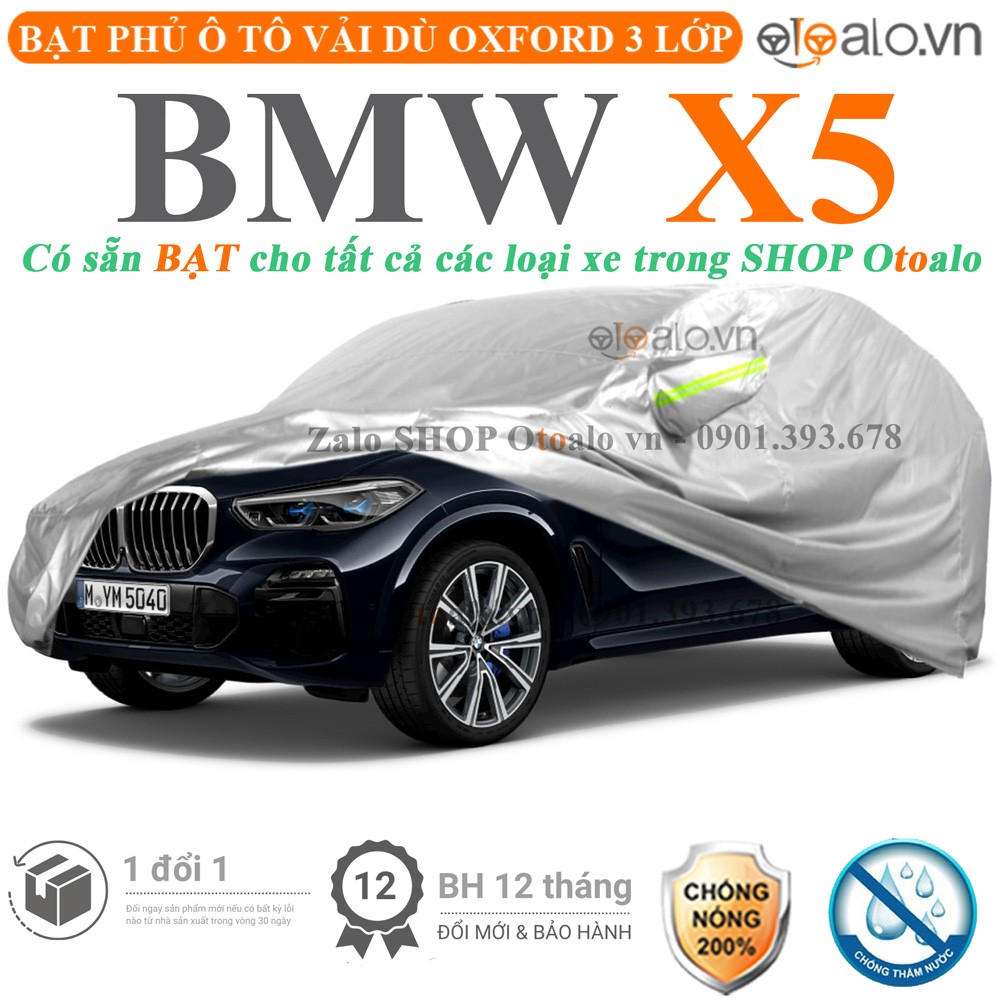 Bạt phủ xe ô tô BMW X5 vải dù 3 lớp cao cấp - OTOALO