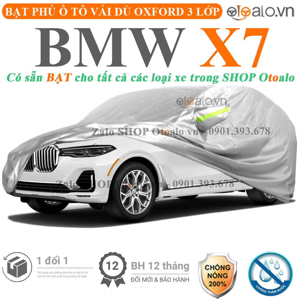 Bạt phủ xe ô tô BMW X7 vải dù 3 lớp cao cấp - OTOALO