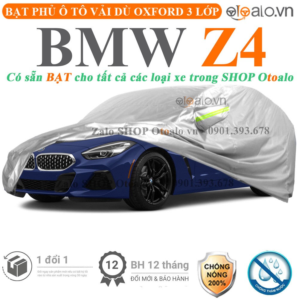 Bạt phủ xe ô tô BMW Z4 vải dù 3 lớp cao cấp - OTOALO