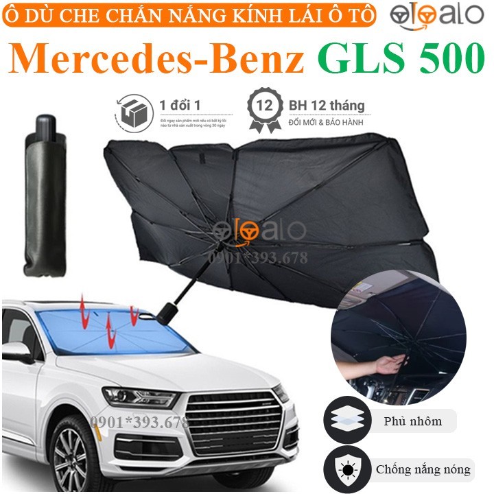 Ô che nắng xe Mercedes GLS 500 vải dù tráng nhôm cao cấp - OTOALO