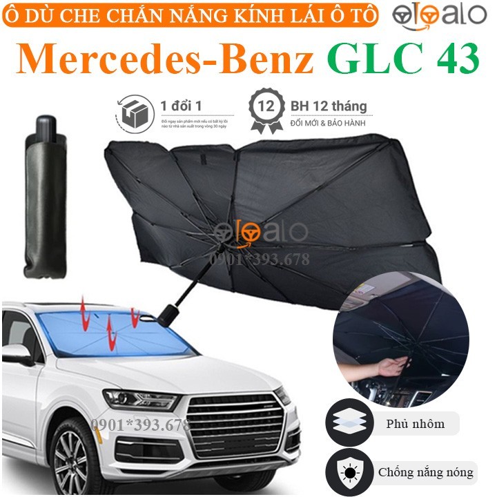 Ô che nắng xe Mercedes GLC 43 vải dù tráng nhôm cao cấp - OTOALO